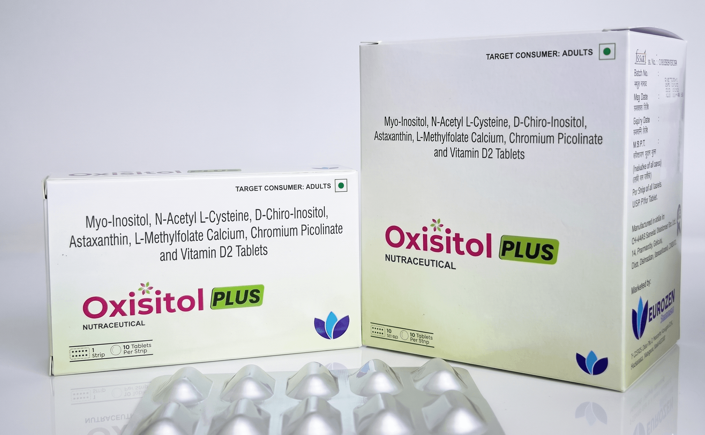 Oxisitol PLUS pharmaceutical packaging