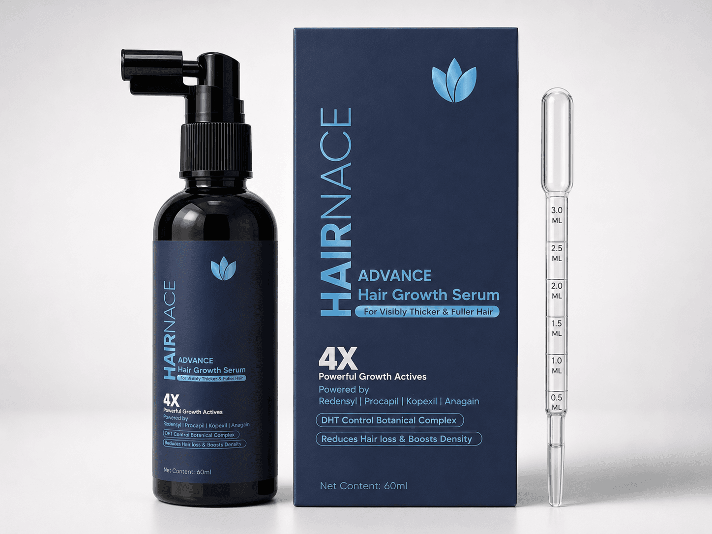 Hairnace Advance Hair Growth Serum pharmaceutical packaging
